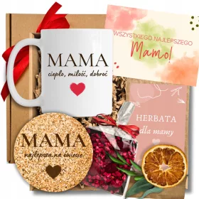  SET FÜR MUTTER MIT BECHER, TEE, KORKMANTEL UND SCHOKOLADE