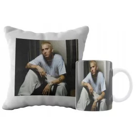  SUPER SET BECHER + KISSEN MUSIK EMINEM + SPITZNAME