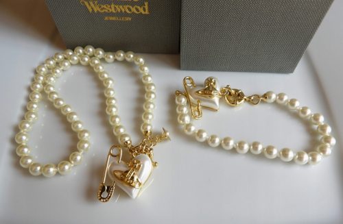  Vivienne Westwood Pearl Set Halskette und Armband