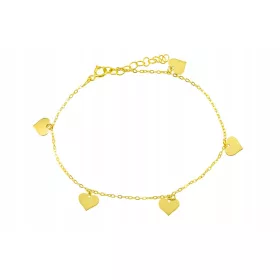  GOLD-HERZ-ARMBAND PR.333