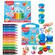  Maped Buntstifte 12 Stück + Maped Fingerfarben 812510 4x80 ml