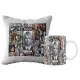  SUPER SET BECHER + KISSEN NIRVANA MUSIK + KOSTENLOSER TEXT