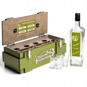   Ein Geschenk für einen Fischer zum 18.-99. Geburtstag. Alkoholset für den Vater eines Freundes