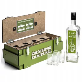    Geburtstagsgeschenk für einen Soldaten 18–99. Alkoholset für den Vater eines Freundes
