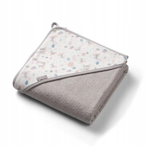  Frottee-Badeanzug mit Kapuze 100x100cm Babyono 1552/03 grau
