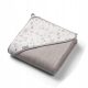 Frottee-Badeanzug mit Kapuze 100x100cm Babyono 1552/03 grau