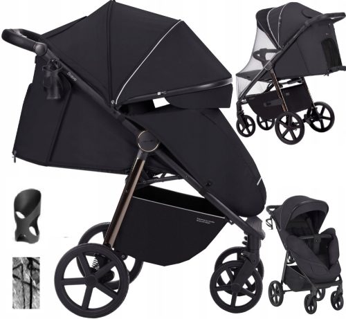  Bravo 2023 CRL-5515 Jet Black Kinderwagen + 2 weitere Produkte