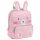  Kindergartenrucksack aus Baumwolle, Canvas, Hase