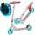  METEOR Classic City Scooter Verstellbare, klappbare LED-Räder 140 mm