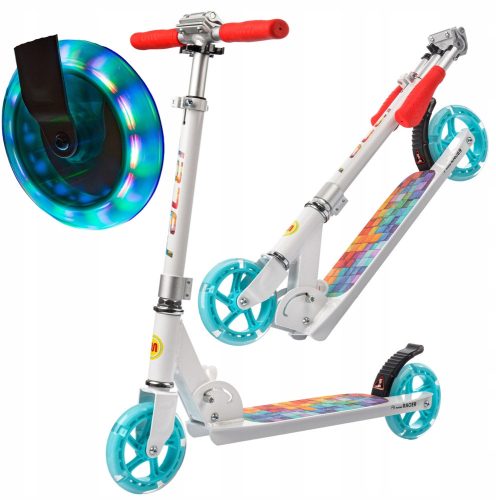  METEOR Classic City Scooter Verstellbare, klappbare LED-Räder 140 mm
