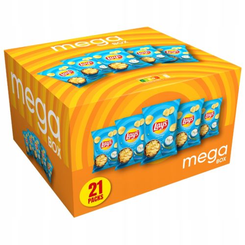 Lay's Chips mit Kräuterfrischkäsegeschmack, 130g - 21er Pack