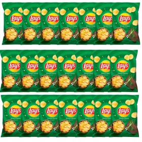   Lay's Chips mit Grüner Zwiebelgeschmack 130g, Knusprige Snacks für Jede Gelegenheit