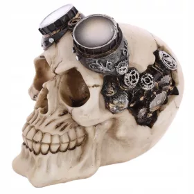  Steampunk-Schädel mit Brille
