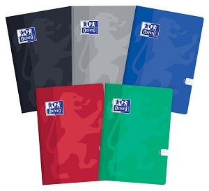  Kariertes Oxford-Notizbuch im A4-Format mit 96 Blatt