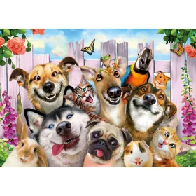  WoodenCity Holzpuzzle 1000 Teile Verrückte Tiere