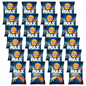   Lay's Max Deep-Cut Chips in Käse-Zwiebel Geschmack, 24x120g