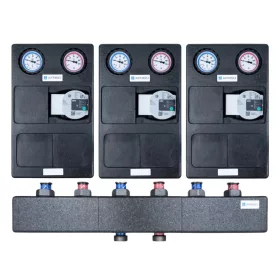    AFRISO Pumpengruppe mit WILO 25/6 Pumpe, 3 Kreisläufe ohne Durchmischung