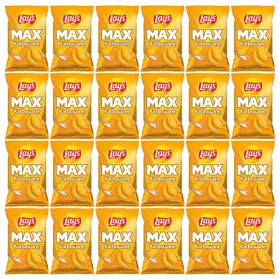   24x Lay's Max Kartoffelchips, geriffelt und gesalzen, 120 g - Intensiver Geschmack und Crunch