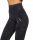  Yasmine Carpatree Marble Damen-Sportleggings mit hoher Taille, M, Schwarz