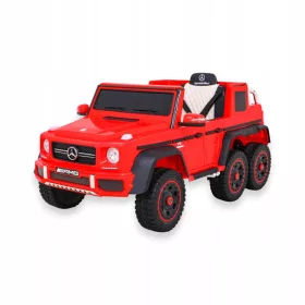    Mercedes G63 AMG Batteriebetriebenes Auto, roter Allradantrieb, 6 Räder, cooler Voll-SUV