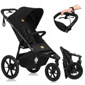    Multifunktionaler 2-in-1-Laufkinderwagen mit 3 großen Rädern Lionelo Azura