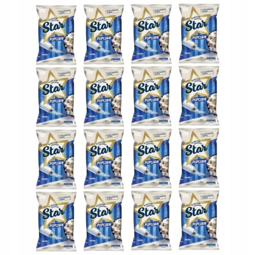 16er Pack Star Popcorn Salzig - Ihr Klassiker für Filmabende