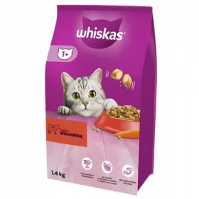  WHISKAS ADULT 3,8 kg Trockenfutter für Katzen, Rind