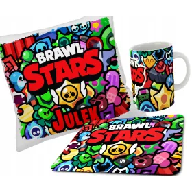    BRAWL STAR S SET BECHER + KISSEN + MAUSPAD + NAMEN VERSCHIEDENE DESIGNS