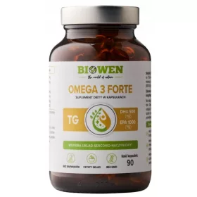   Omega 3 Forte 1000 mg EPA, 500 mg DHA von Biowen - 90 Kapseln für Herz und Gesundheit