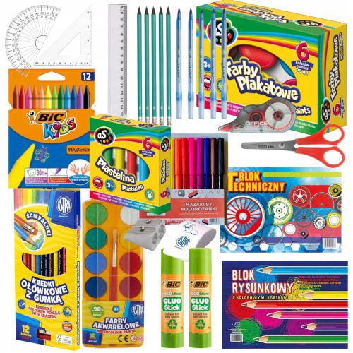  MEGA-Schulausstattung, großes Schulset, BIC ASTRA Supplies, 79 Artikel