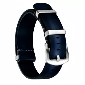  NATO-Lederarmband 20 mm, Marineblau