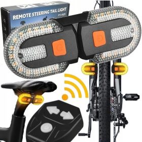    FAHRRADBLINKER RICHTUNG FAHRRADLAMPE HINTERES SIGNAL SIGNAL USB-FERNBEDIENUNG