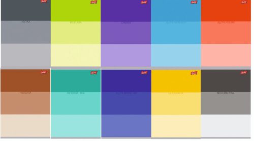  Ein Satz thematischer Notizbücher mit Unipap A5 60k Color Stripes Spickzettel