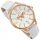  DAMEN-FliegeRUHR AVW8636L14 WEISS AM ARMBANDUHR WORLD MAP DATA CASUAL
