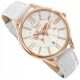  DAMEN-FliegeRUHR AVW8636L14 WEISS AM ARMBANDUHR WORLD MAP DATA CASUAL