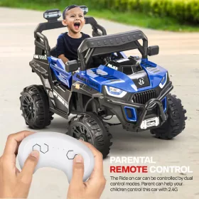    BUGGY Batterieauto für Kinder, LEDER + 2 x BATTERIE + FERNBEDIENUNG