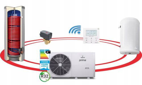  WÄRMEPUMPE 6KW MONOBLOCK 1F GALMET SG-000044 6GT + WÄRMETAUSCHER 200l + PUFFER