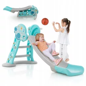  3in1 Rutsche mit Basketballkorb Spielplatz
