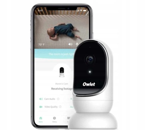  Weißes elektronisches Babyphone von Owlet