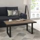 Forte HAYATO Couchtisch, rechteckig, 110 x 60 x 45 cm, schwarz