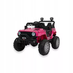    Jeep OFF ROAD Speed 4x4 Pink Auto für Kinder Stoßdämpfer 2xBatterie
