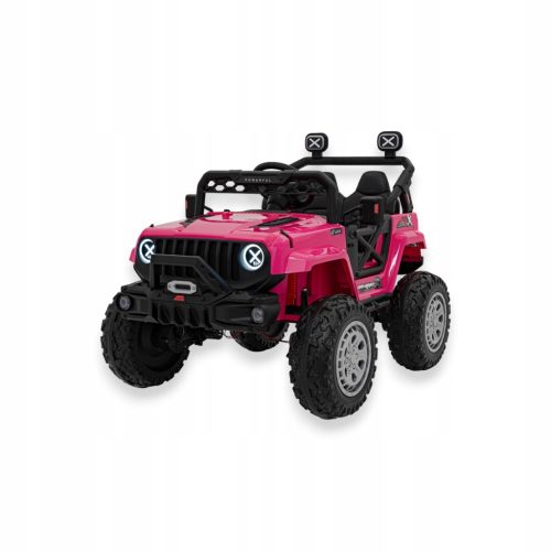  Jeep OFF ROAD Speed 4x4 Pink Auto für Kinder Stoßdämpfer 2xBatterie