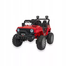    Jeep OFF ROAD Speed 4x4 Rotes Auto für Kinder Stoßdämpfer 2xBatterie