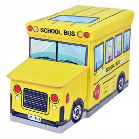  Gelber Bus-Spielzeugcontainer