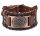  BRAUNES Lederarmband Wikinger VEGVISIR brauner slawischer Wikinger