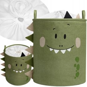    GESCHLOSSENER SPIELZEUGKORB, GROSSER DINO PREMIUM XXL-BEHÄLTER 63 L