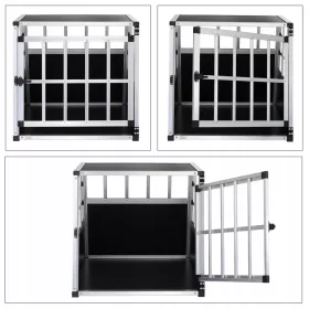  Cadoca Hundetrage schwarz M 54 cm x 70 cm 51 cm