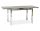  Rechteckiger ausziehbarer Tisch Signal Tables 110 x 74 x 75 cm aus Metall