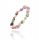  Armband mit Steinen auf elastischem Band, Regenbogenturmalin, 100 % Natursteine