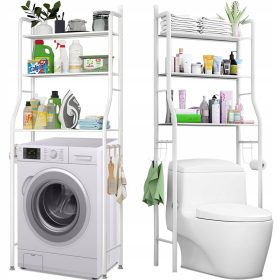    BADEZIMMER-REGALSCHRANK 3 REGALE REGAL STEHT ÜBER DEM WC-WC-SCHRANK